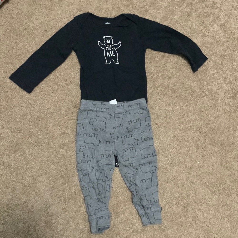 Kids 12 month bear outfit carters brand